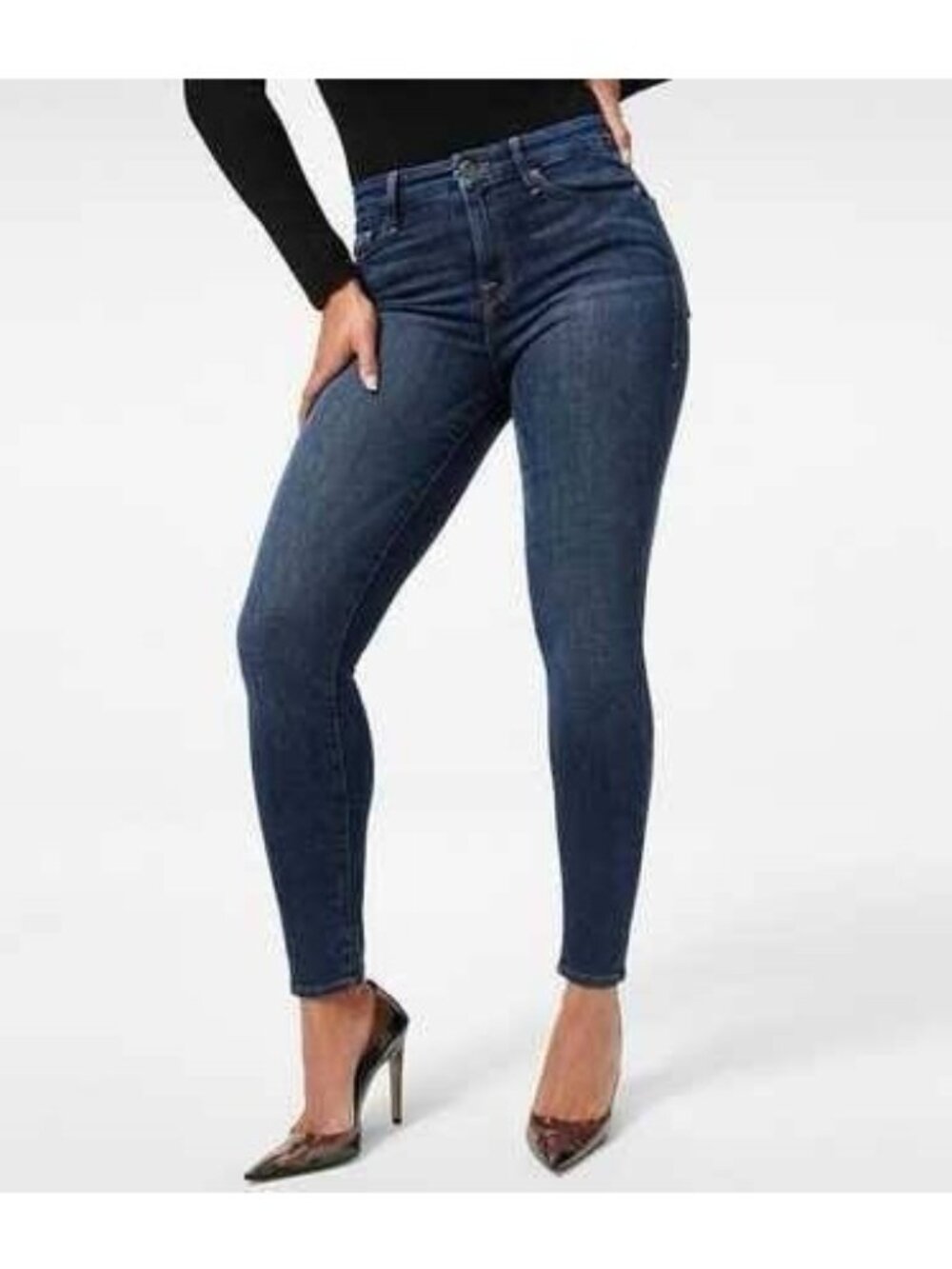 Good American GOOD LEGS ULTIMATE SKINNY JEANS GL873T Size 4/27 Inseam 29"